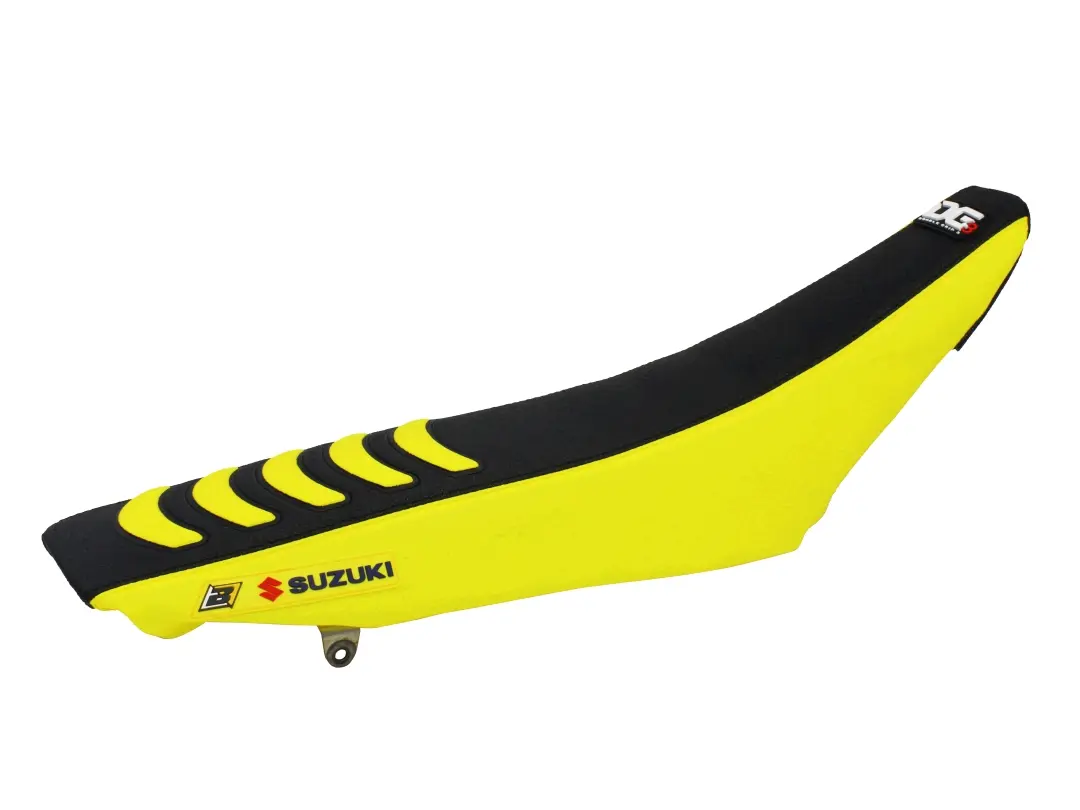 BLACKBIRD potah sedla SUZUKI RMZ 450 08-17 DOUBLE GRIP 3 barva černá žlutá (17) (BLACKBIRD potah sedla SUZUKI RMZ 450 08-17 DOUBLE GRIP 3 barva černá)