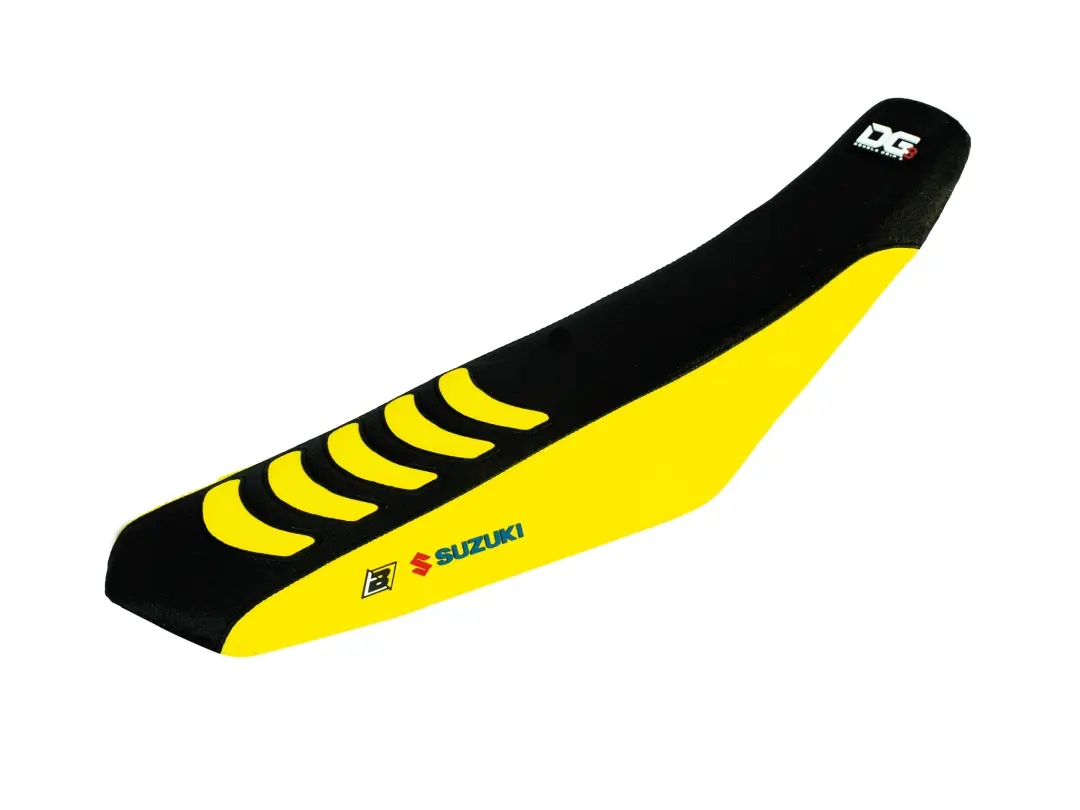 BLACKBIRD potah sedla SUZUKI RMZ 250 19-23, RMZ450 18-23 DOUBLE GRIP 3 barva černá žlutá (BLACKBIRD potah sedla SUZUKI RMZ 250 19-23, RMZ450 18-23)
