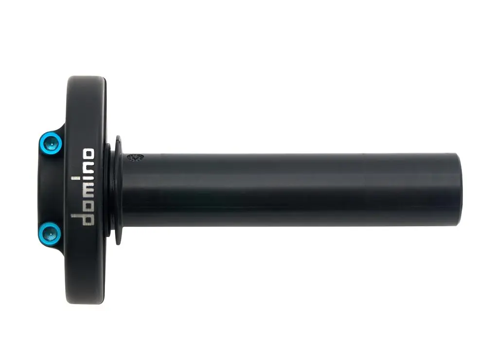 DOMINO plynová rukojeť univerzální hliníková 2T kompletní barva černá (bez regulátoru lanka) (jedno lanko) (DOMINO plynová rukojeť univerzální)