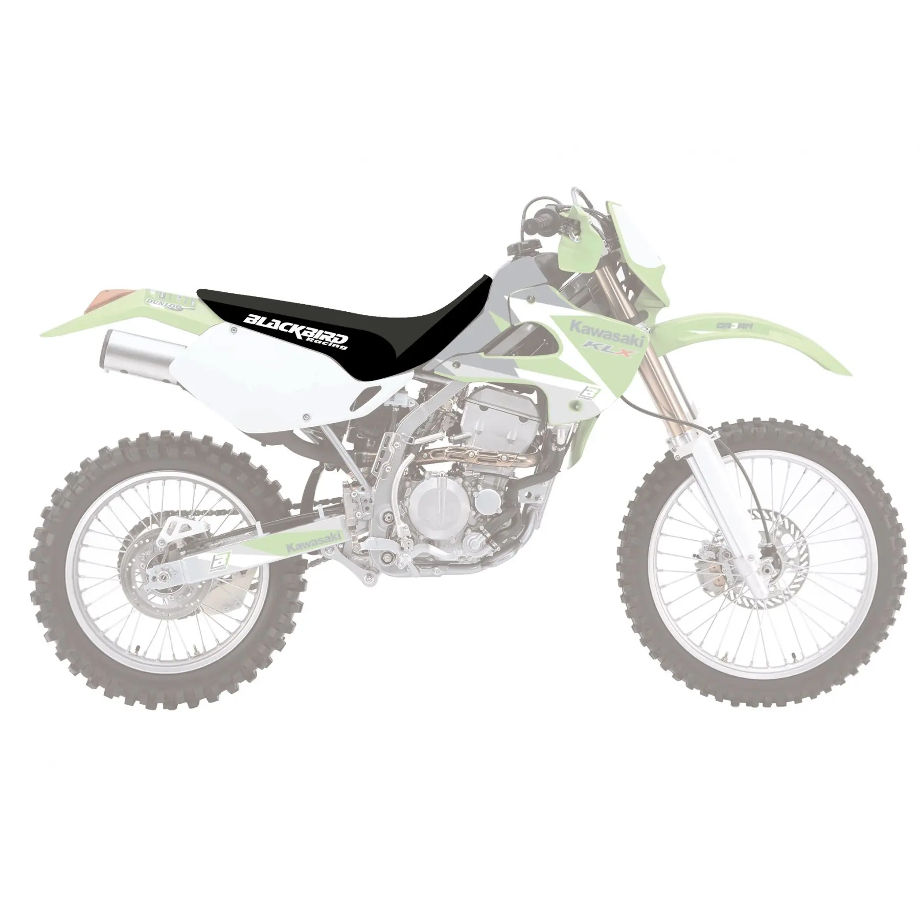 BLACKBIRD potah sedla KAWASAKI KLX 250 93-08, KLX 300 97-08 TRADITIONAL barva černá ( )