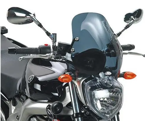 KAPPA plexi YAMAHA FZ6 (04-06) 35 X 36 cm ztmavené - potřebné upevnění D140KITK (KAPPA plexi YAMAHA FZ6 (04-06) 35 X 36 cm ztmavené - potřebné)