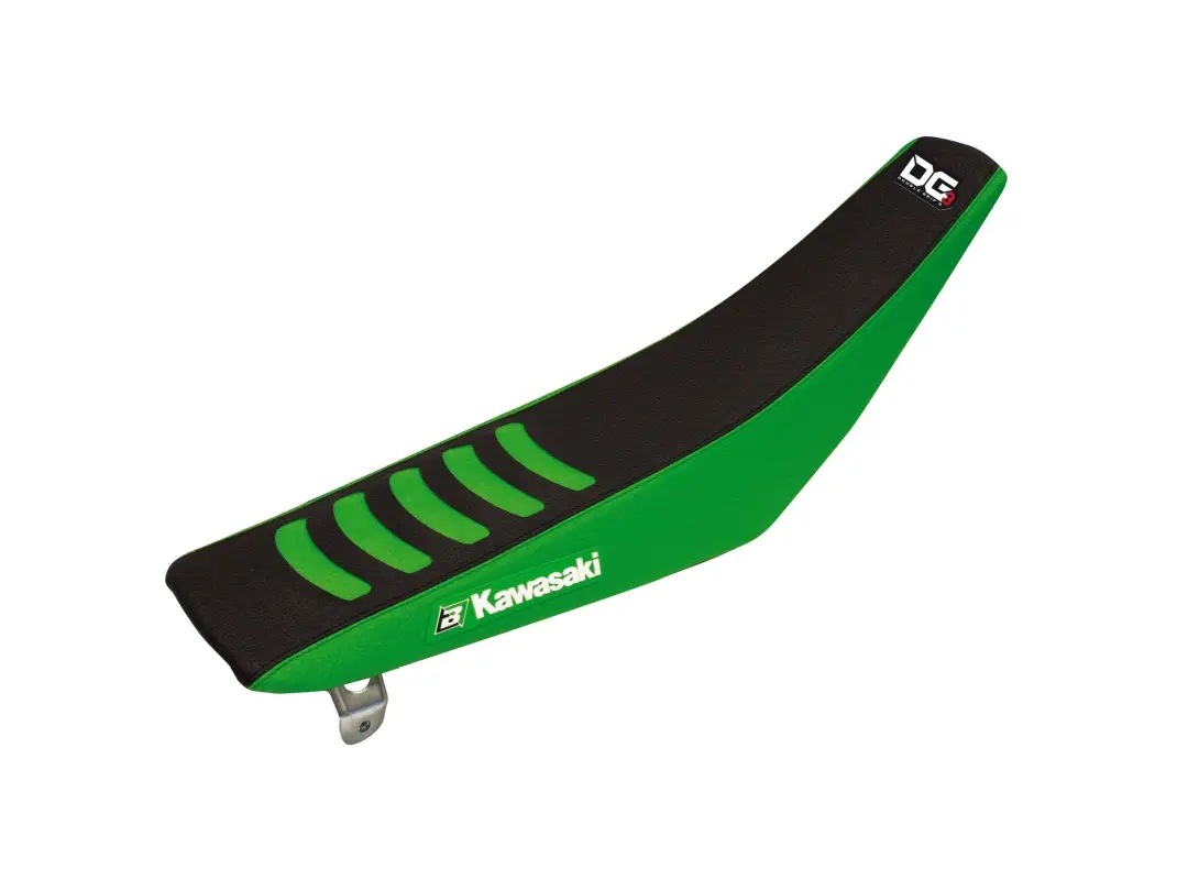 BLACKBIRD potah sedla KAWASAKI KXF 250 21-23, KXF 450 19-23 DOUBLE GRIP 3 barva zelená černá ( )