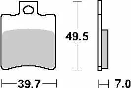 SBS brzdové destičky KH193 MAXI CARBON CARBON TECH barva černá (SBS brzdové destičky KH193 MAXI CARBON CARBON TECH barva černá)