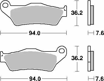 SBS brzdové destičky KH181 MAXI SINTER sintrované barva zlatá (SBS brzdové destičky KH181 MAXI SINTER sintrované barva zlatá)