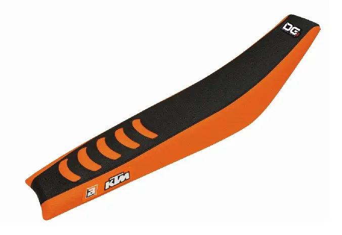 BLACKBIRD potah sedla KTM SX/SXF 16-18, EXC/EXCF 17-19 DOUBLE GRIP 3 barva černá oranžová (BLACKBIRD potah sedla KTM SX/SXF 16-18, EXC/EXCF 17-19)