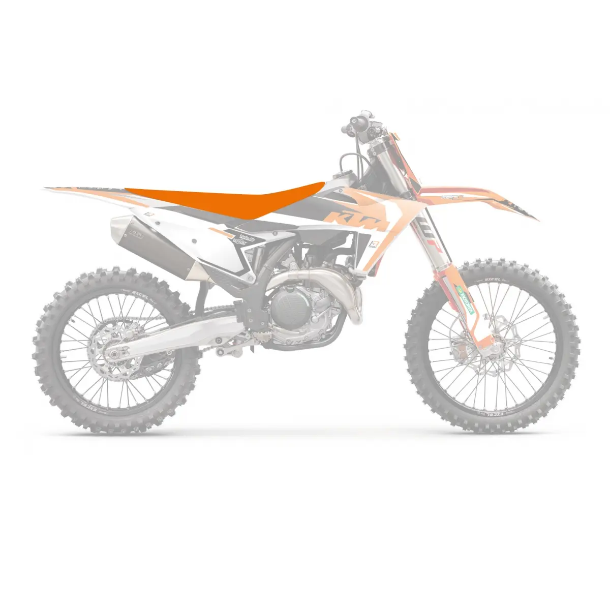 BLACKBIRD potah sedla KTM SX 85 25 PIRAMID barva oranžová ( )