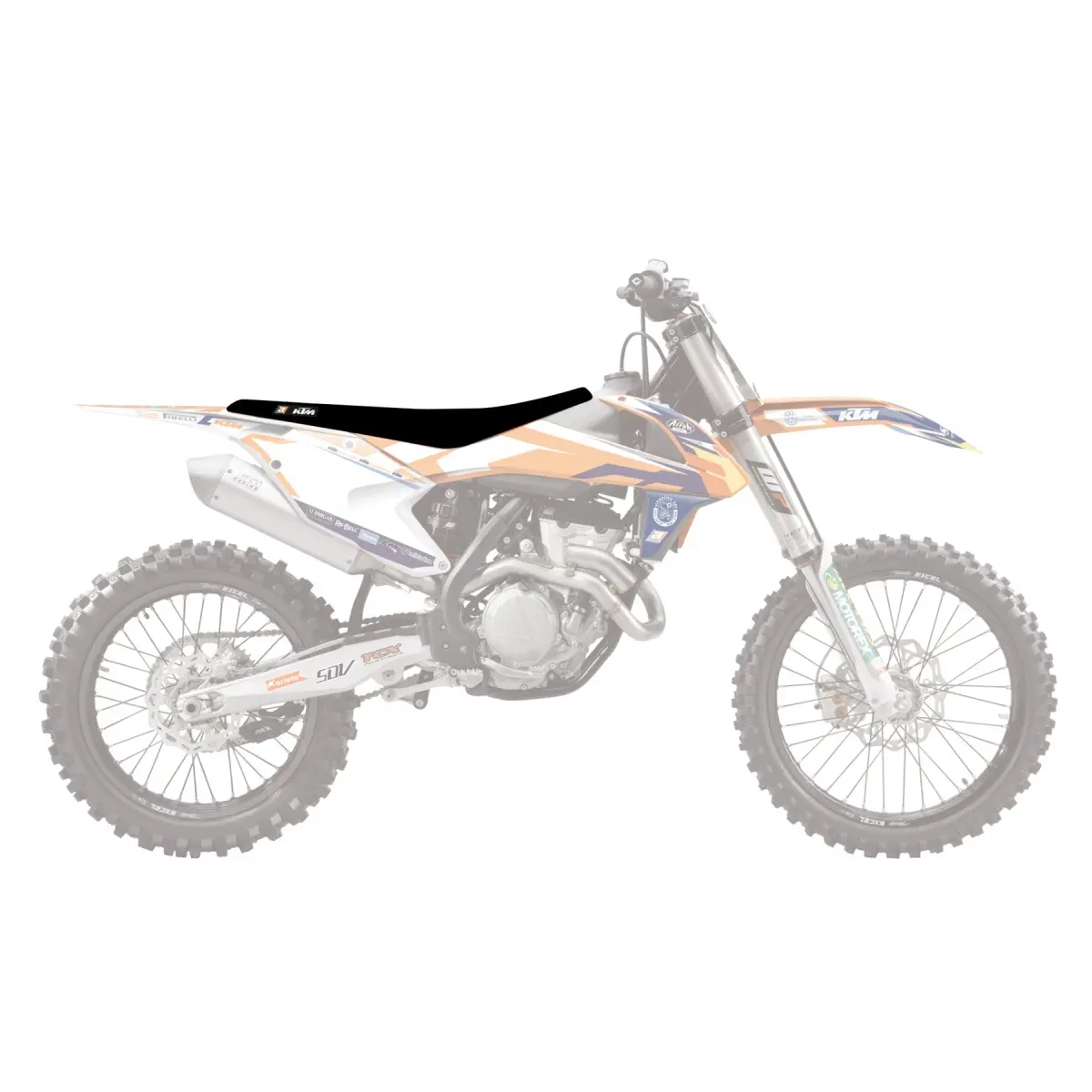 BLACKBIRD potah sedla KTM SX 85 25 zebra barva oranžová ( )