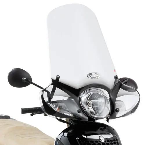 KAPPA plexi APRILIA SCARABEO 125-200 (07-06, 2011) 53 X 70 cm průhledné - potřebné upevnění A154AK (KAPPA plexi APRILIA SCARABEO 125-200 (07-06,)