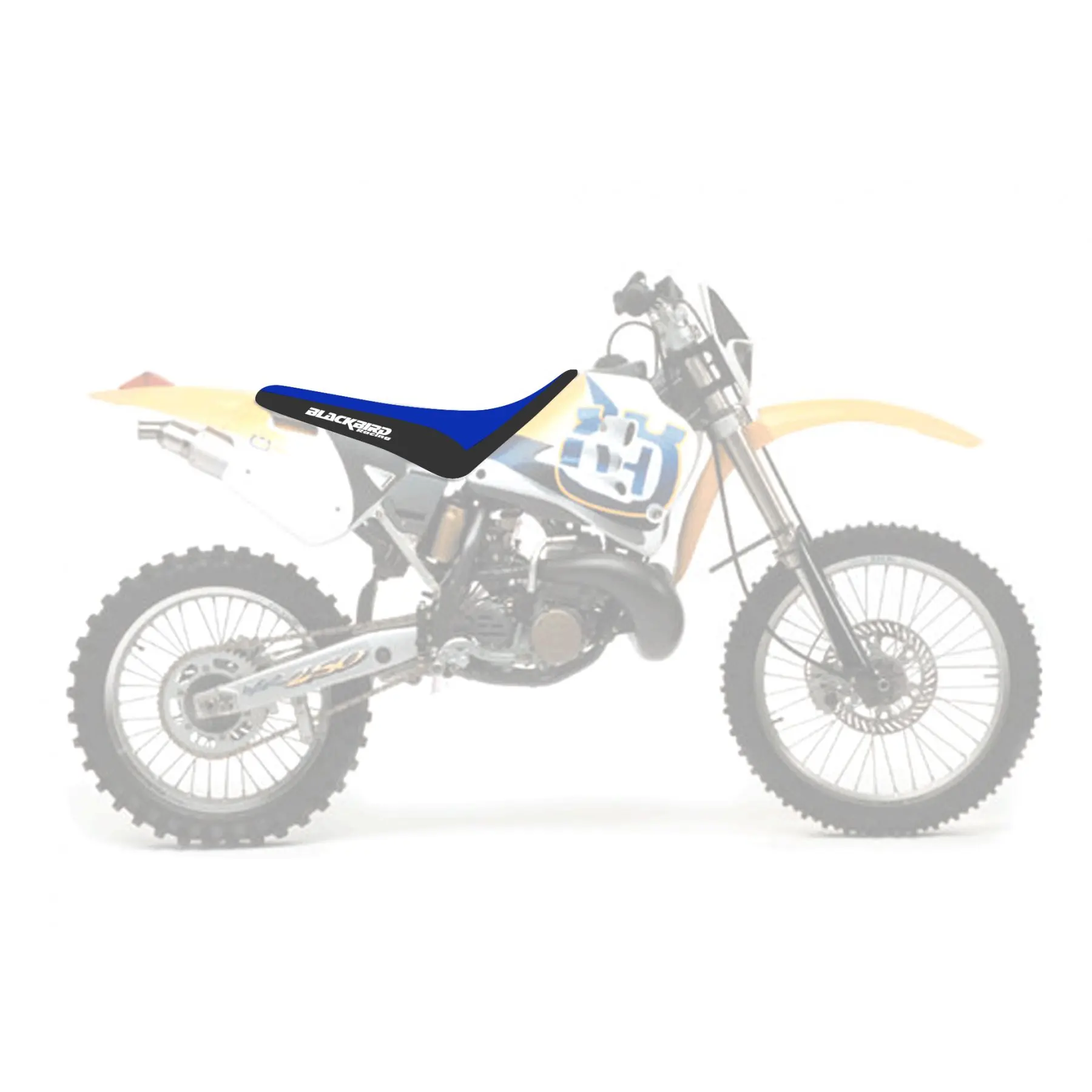 BLACKBIRD potah sedla HUSQVARNA 4T 95-00 TRADITIONAL (TE ALL MODELS) barva modrá černá ( )