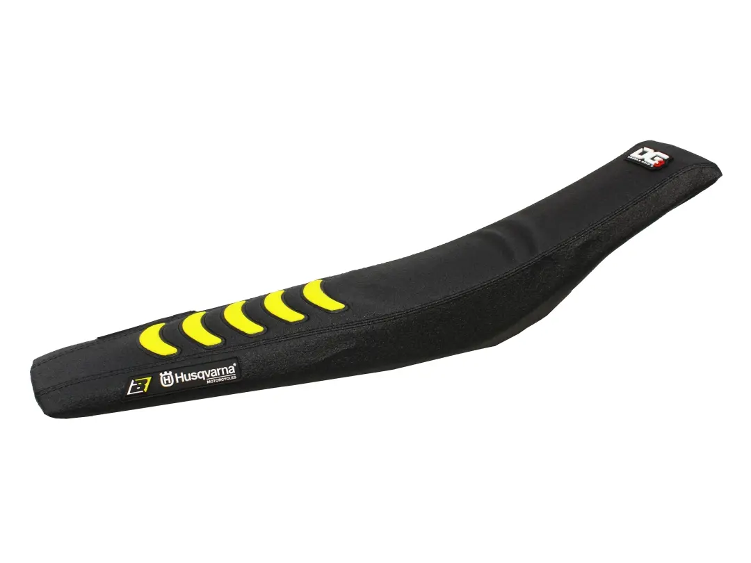 BLACKBIRD potah sedla HUSQVARNA FC/TC 16-18, TE/FE 17-19 DOUBLE GRIP barva černá žlutá ( )