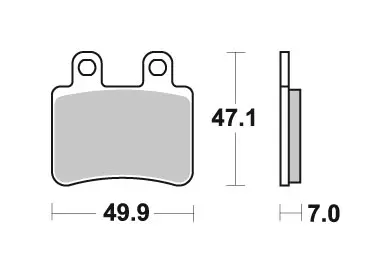 SBS brzdové destičky KH350 STREET STANDARD CERAMIC barva černá BMW C125/200, MALAGUTI MADISON 3, přední (SBS brzdové destičky KH350 STREET STANDARD)