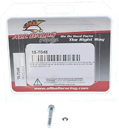 ALL BALLS čep brzdových destiček (1 kus) zadní HUSQVARNA TC 50 18-23, KTM SM 50 06, SX 50 06-23, SX 65 04-08, SX PRO SR 50 04-05, SXS 50 11-14, GAS