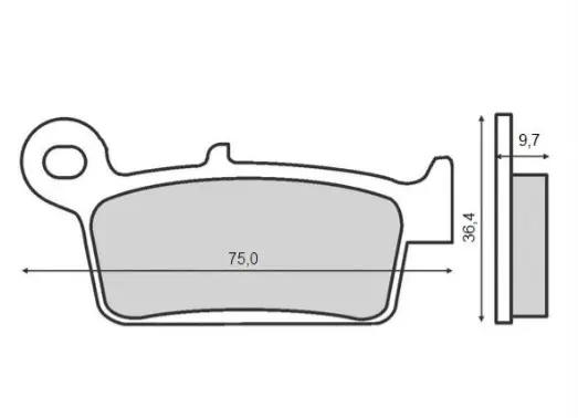 SCHUH brzdové destičky KH131 HONDA CR 125R/250R/500R 87-01, XR 400R 96-03, XR 600/650L/R 93-07, KAWASAKI KX 125/250/500 95-08, SUZUKI RM 125/250