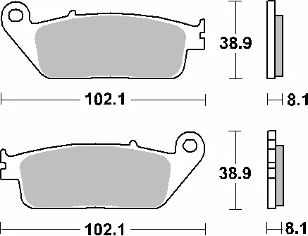 SBS brzdové destičky KH142 / KH226 STREET STANDART keramické barva černá (SBS brzdové destičky KH142 / KH226 STREET STANDART keramické barva černá)