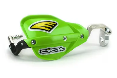 CYCRA kryty páček hliníkové s upevněním (28,6mm) model PROBEND RACER PACK CRM barva zelená (CYCRA kryty páček hliníkové s upevněním (28,6mm) model)