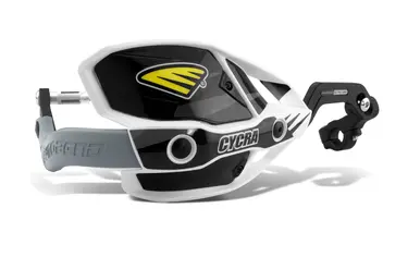 CYCRA kryty páček hliníkové s upevněním (28,6mm) model ULTRA PROBEND RACER PACK CRM barva bílá/černá (CYCRA kryty páček hliníkové s upevněním)