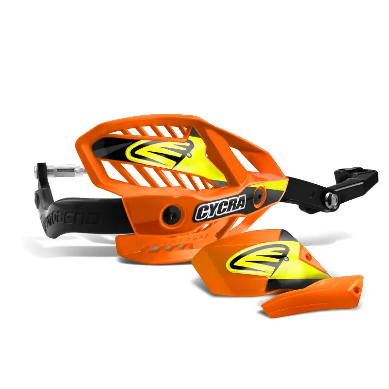 CYCRA kryty páček hliníkové s upevněním (28,6mm) model ULTRA PROBEND HCM (určené pro KTM/HUSQVARNA) barva oranžová (CYCRA kryty páček hliníkové s)