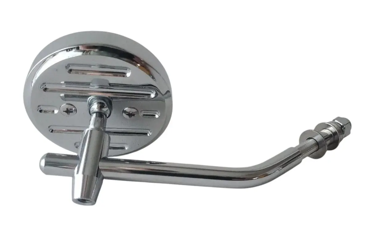 EMGO zrcátko HARLEY DAVIDSON 3" kulaté CUSTOM BUFALO chromované pravé / levé (pravý závit M10) ( )