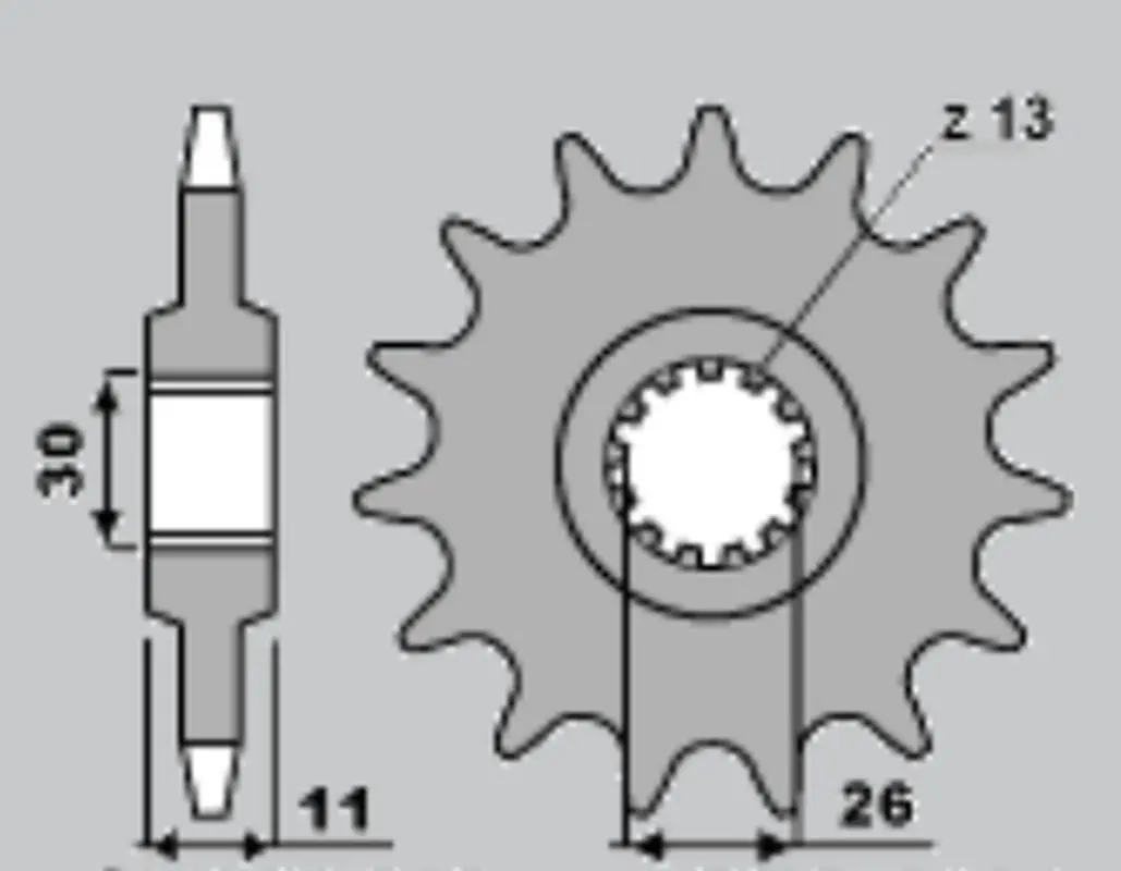 CHT řetězové kolo přední 2091 16 YAMAHA FZ8 (10-15), MT 09 (14-16), MT 07 (14-16) TDM 900 (02-13) (JTF1591.16) (řetěz 525) (CHT řetězové kolo přední)