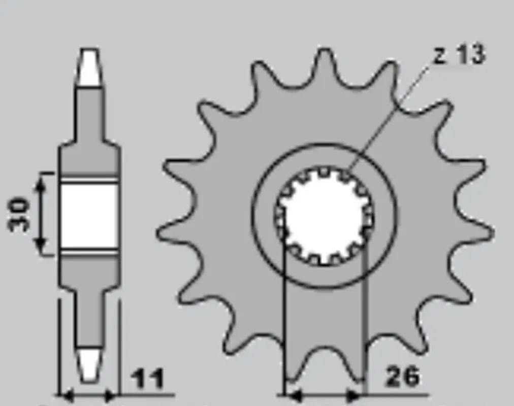 CHT řetězové kolo přední 209 14 CAGIVA 50 COCIS 88-89 (A4240209140) (CHT řetězové kolo přední 209 14 CAGIVA 50 COCIS 88-89 (A4240209140))