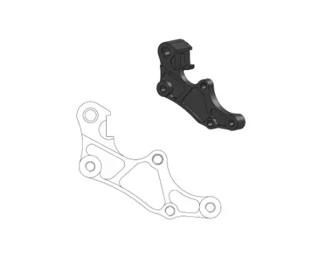 MOTO-MASTER adaptér OVERSIZE 320 mm (SUPERMOTO) pro třmen OEM - BETA RR / X-TRAINER (viz popis) ( )