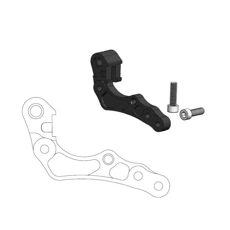 MOTO-MASTER adaptér pro brzdový kotouč přední 260mm KTM, HUSABERG, HUSQVARNA, GASGAS barva černá ( )