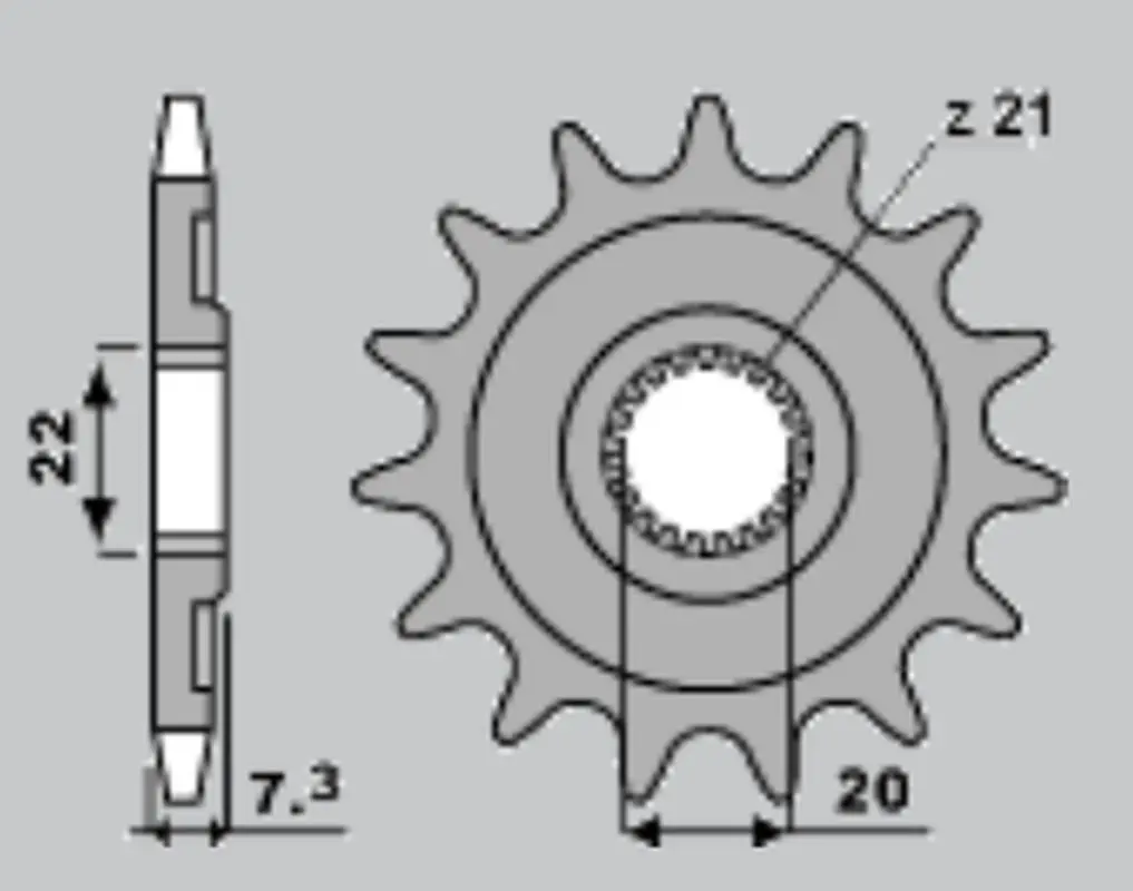 CHT řetězové kolo přední 2120 12 HONDA CRF 250 '04-'17, CR 125 '04-'07 (JTF1323.12) (CHT řetězové kolo přední 2120 12 HONDA CRF 250 '04-'17, CR 125)