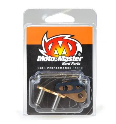 MOTO-MASTER spojovací článek spona řetězu V2-520 (bez O-kroužků) barva zlatá - 1 kus (MOTO-MASTER spojovací článek spona řetězu V2-520 (bez)