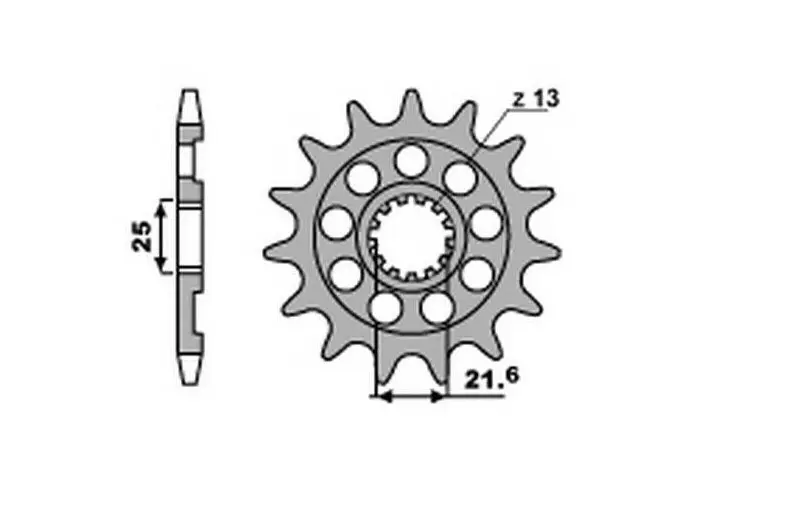 GROSSKOPF řetězové kolečko přední 2141 12 KAWASAKI KXF 450 '06-'22 (-1), YAMAHA YZF, YZ 450F '07-'21 (-1), WRF 450,WR 450 F '07-'19, (JTF436.12)