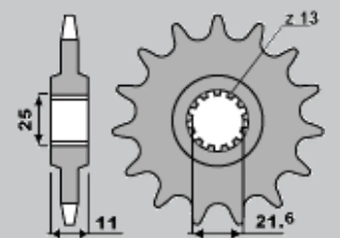 CHT řetězové kolo přední 2142 16 YAMAHA R6 '06-'14 (525) (CHT řetězové kolo přední 2142 16 YAMAHA R6 '06-'14 (525))