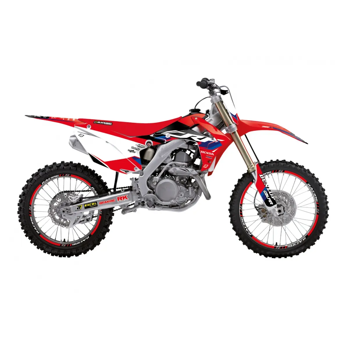 BLACKBIRD sada samolepek (dýhy) HONDA CRF 250R 14-17, CRF 450R 13-16 DREAM 5 barva červená černá ( )