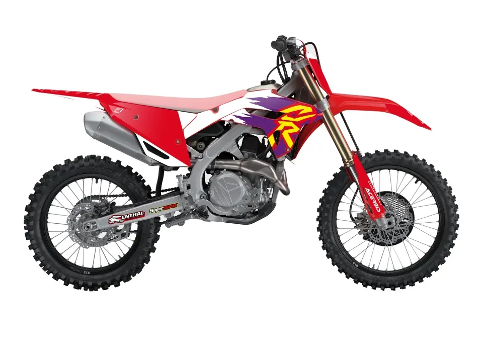 BLACKBIRD sada samolepek (dýhy) HONDA CRF 250R 22-24, CRF 450R 21-24 retro (BLACKBIRD sada samolepek (dýhy) HONDA CRF 250R 22-24, CRF 450R 21-24)
