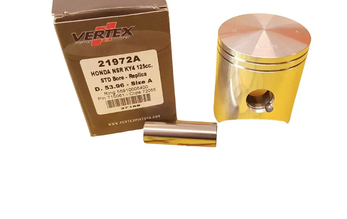 VERTEX píst HONDA CRM 125, NSR 125 (53,99mm) (kroužky 55910005400 x 2 kusy) (21972D) (VERTEX píst HONDA CRM 125, NSR 125 (53,99mm) (kroužky)