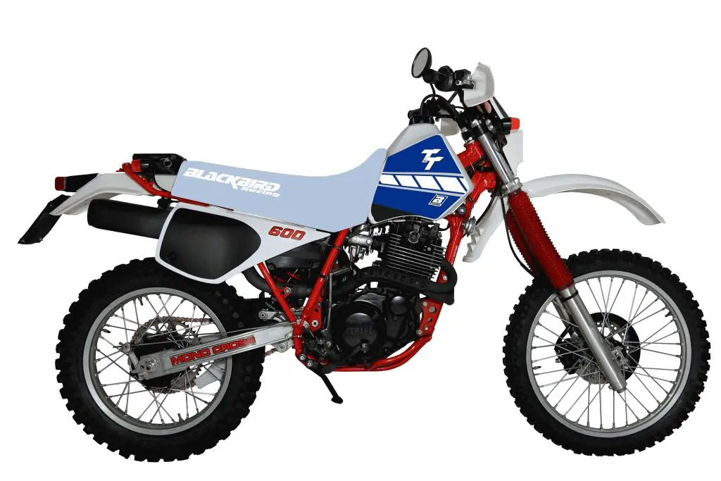 BLACKBIRD sada samolepek (dýhy) YAMAHA TT 350 83-92 DREAM 2 barva modrá bílá ( )
