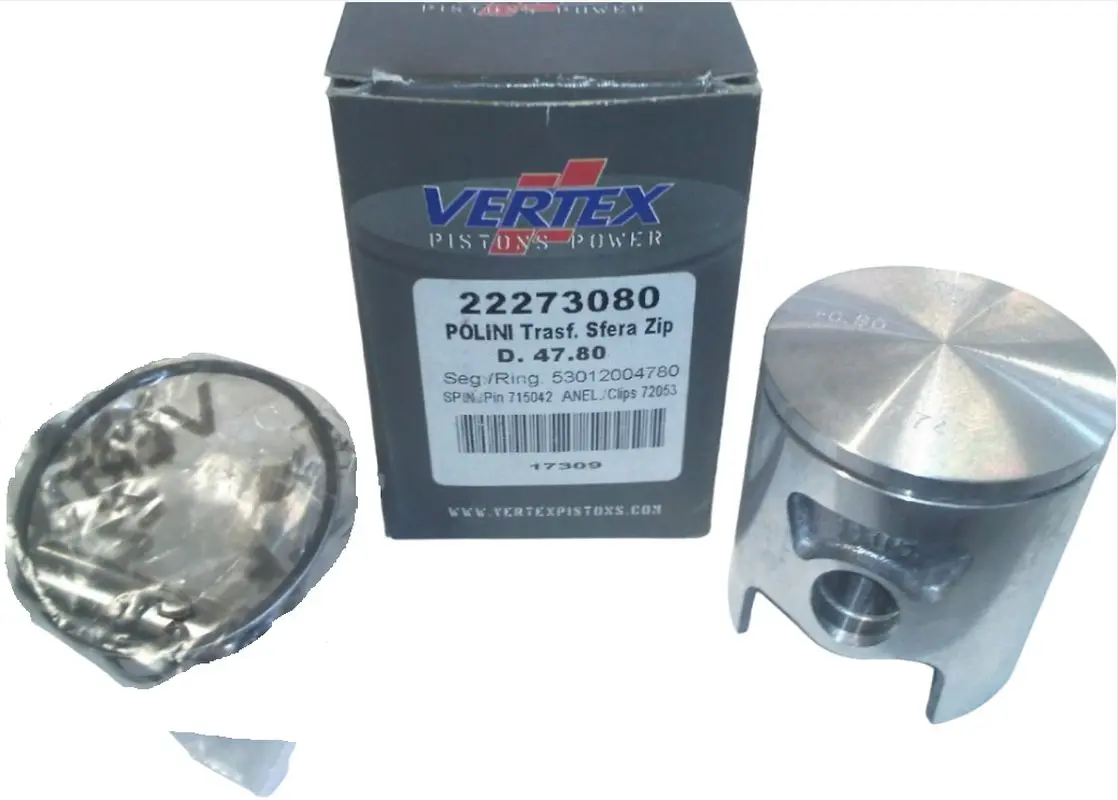 VERTEX píst POLINI SFERA, QUARTZ, TYPHOON 46,95MM čep 12MM (kroužky 53012004700 X 1 kus) (VERTEX píst POLINI SFERA, QUARTZ, TYPHOON 46,95MM čep 12MM)
