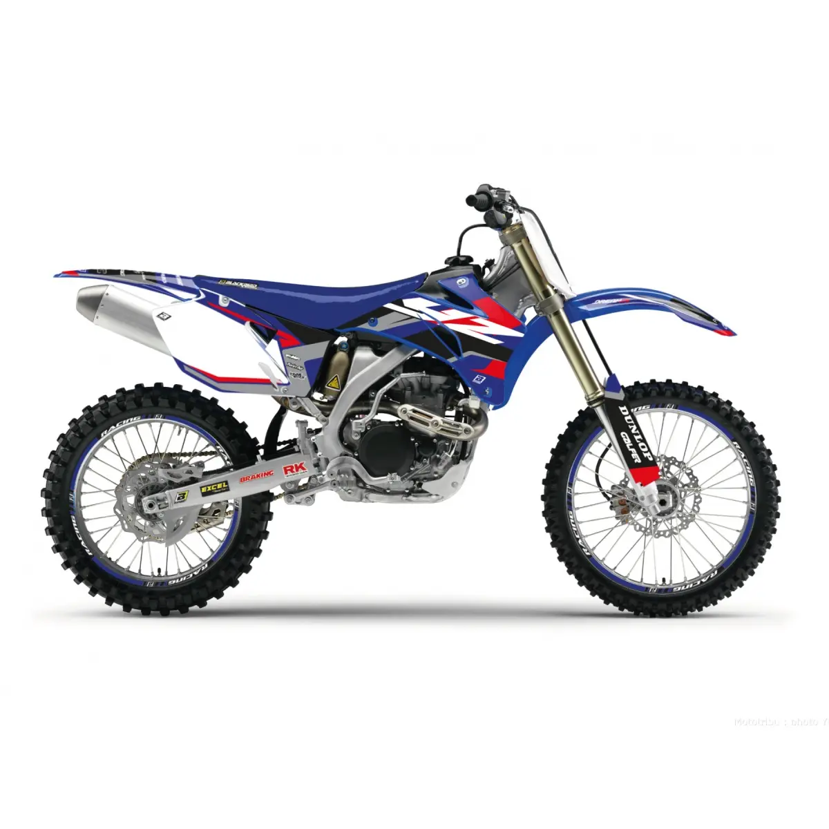 BLACKBIRD sada samolepek (dýhy) YAMAHA YZ 250/450F 06-09 DREAM 5 barva modrá černá ( )