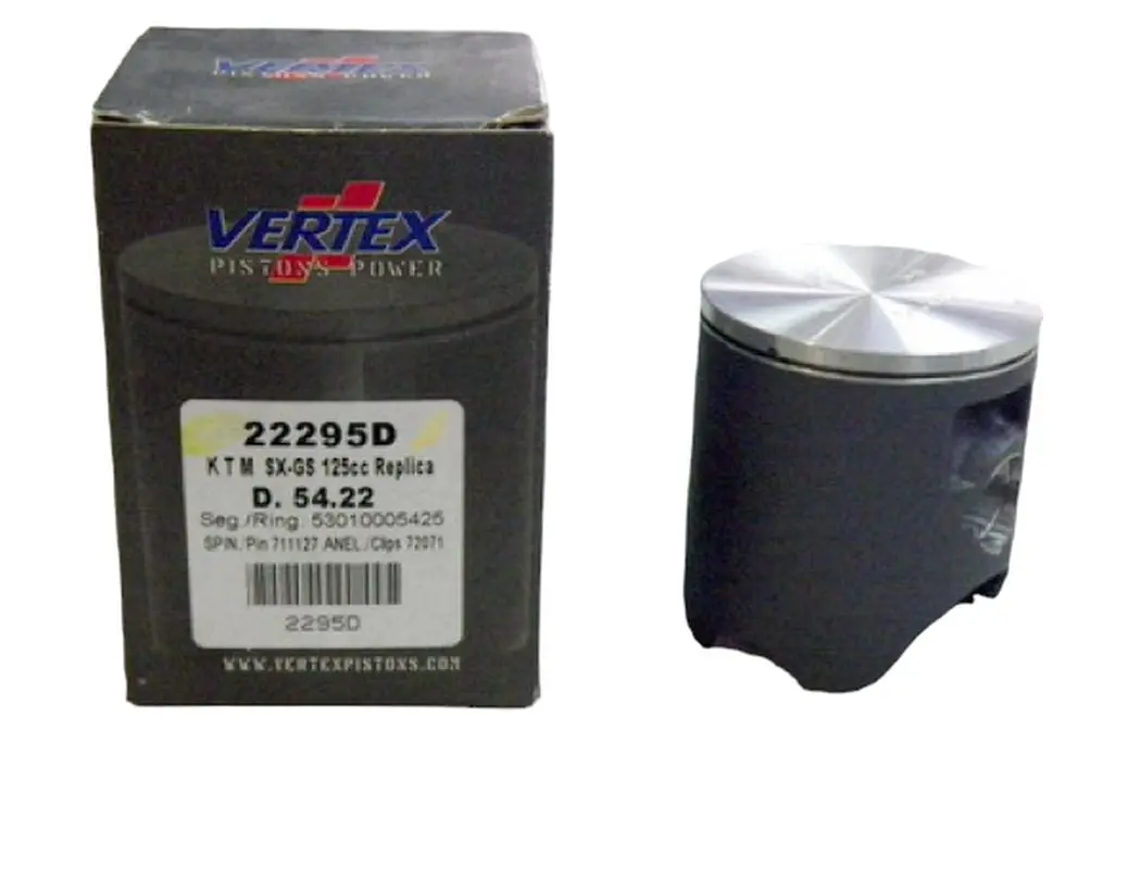 VERTEX píst KTM (2T) SX/GS 125 '87-'93 (kroužky 53010005425 X 1 kus) (VERTEX píst KTM (2T) SX/GS 125 '87-'93 (kroužky 53010005425 X 1 kus))