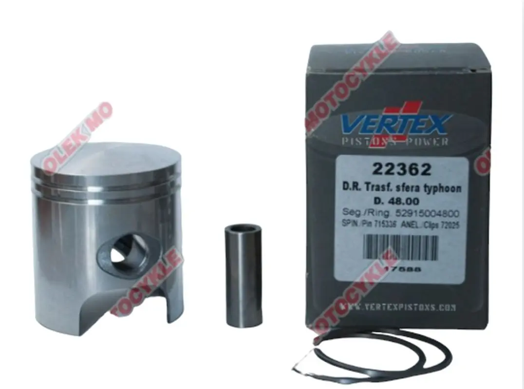 VERTEX píst TOP PERFORMANCES skútr 50 (KIT 75ccm) (48,40mm=+0,40) čep 12mm (22362040) (VERTEX píst TOP PERFORMANCES skútr 50 (KIT 75ccm))