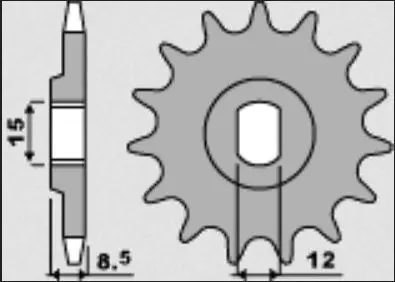 GROSSKOPF řetězové kolo přední 2240 11 KTM SX 50 09-18 (GROSSKOPF řetězové kolo přední 2240 11 KTM SX 50 09-18)