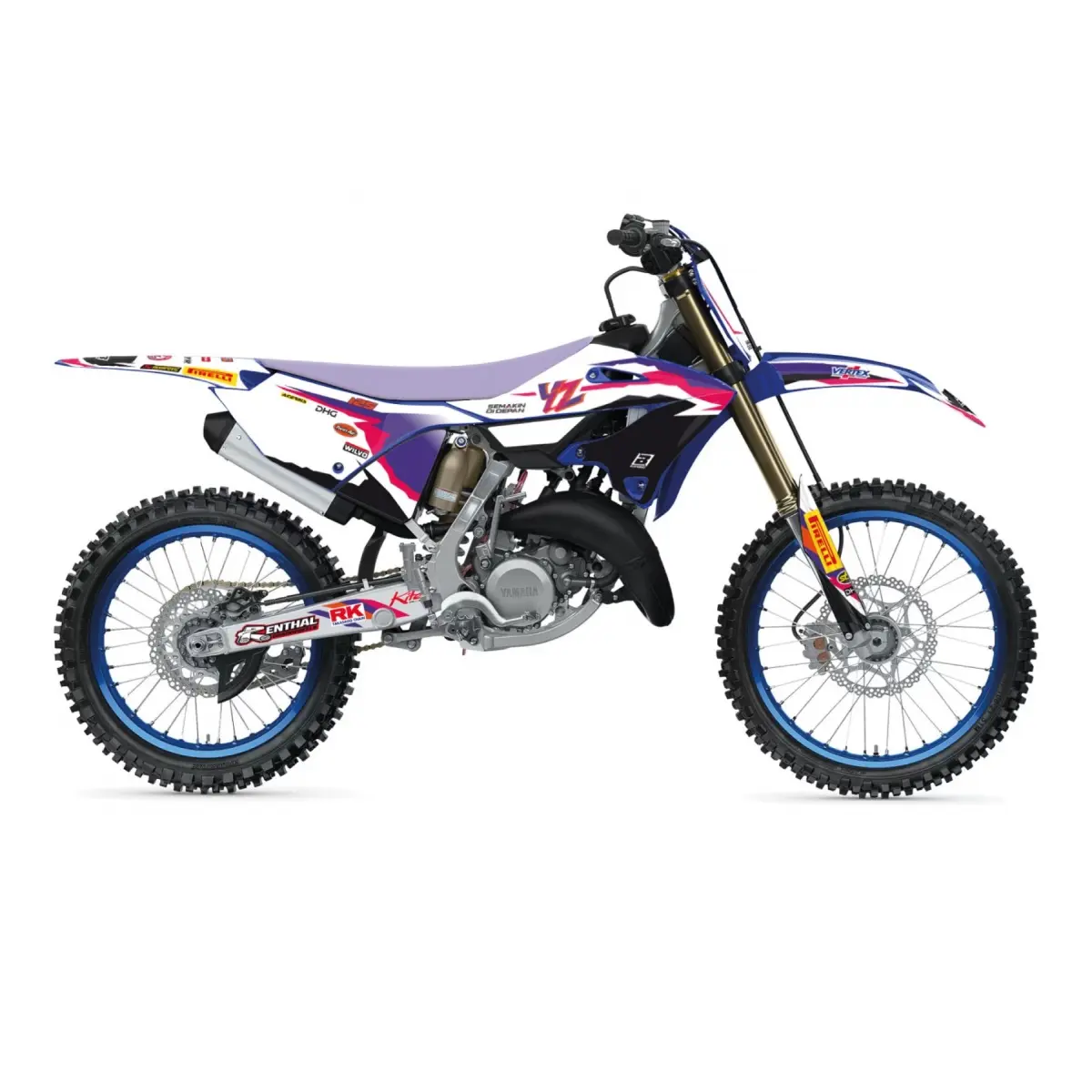 BLACKBIRD sada samolepek (dýhy) YAMAHA YZ 125/250 22-24 REPLICA YAMAHA FACTORY závodní 23 50TH (BLACKBIRD sada samolepek (dýhy) YAMAHA YZ 125/250)
