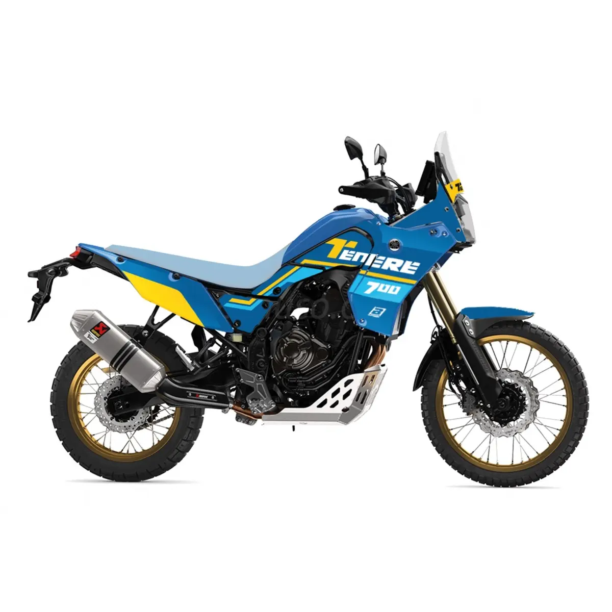 BLACKBIRD sada samolepek (dýhy) YAMAHA TENERE 700 20-23 RALLY RIDE barva modrá ( )