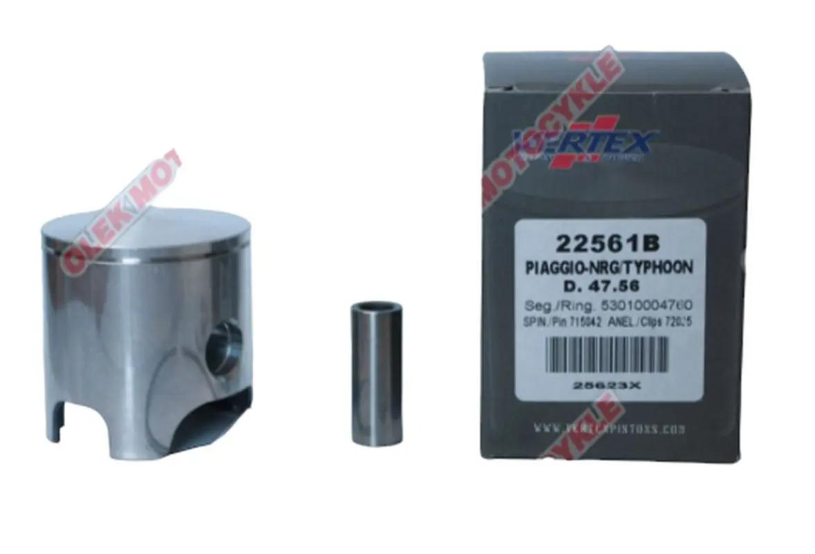 VERTEX píst POLINI, GILERA, PIAGGIO 47,57mm (kroužky 53010004760 X 1 kus) (22561C) ( )