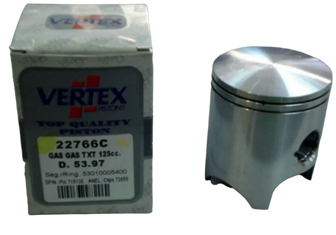 VERTEX píst GAS GAS 125 TXT 02-21 (53,95mm) (STD.) (kroužky 53009805400 x 2 kusy) (22766A) ( )