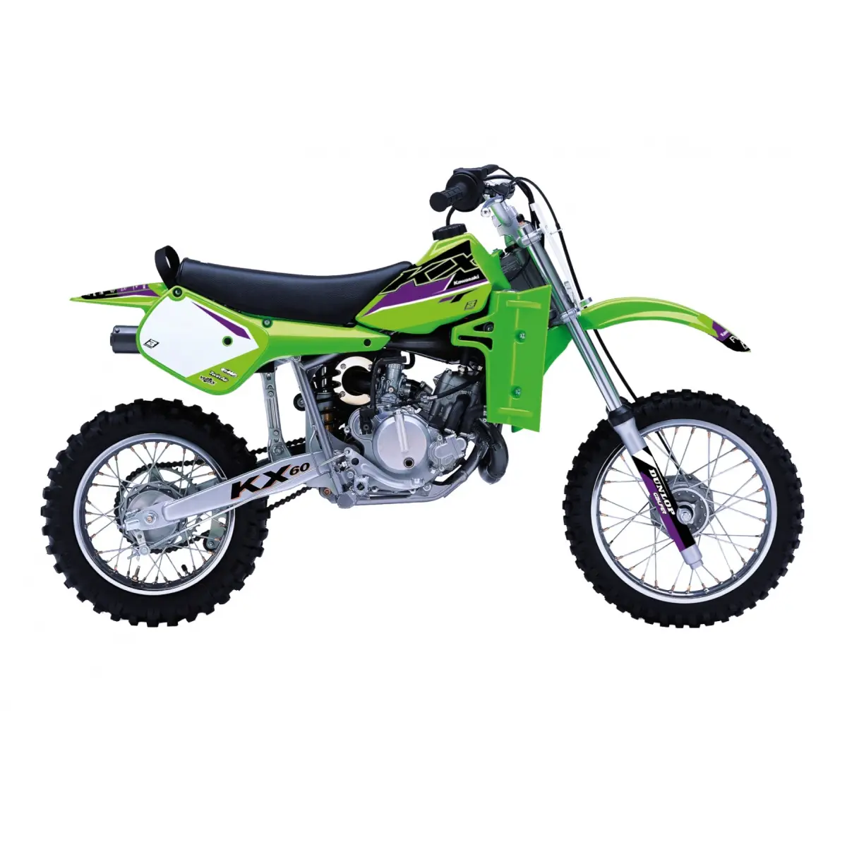 BLACKBIRD sada samolepek (dýhy) KAWASAKI KX 60 85-19 DREAM 5 barva zelená černá ( )