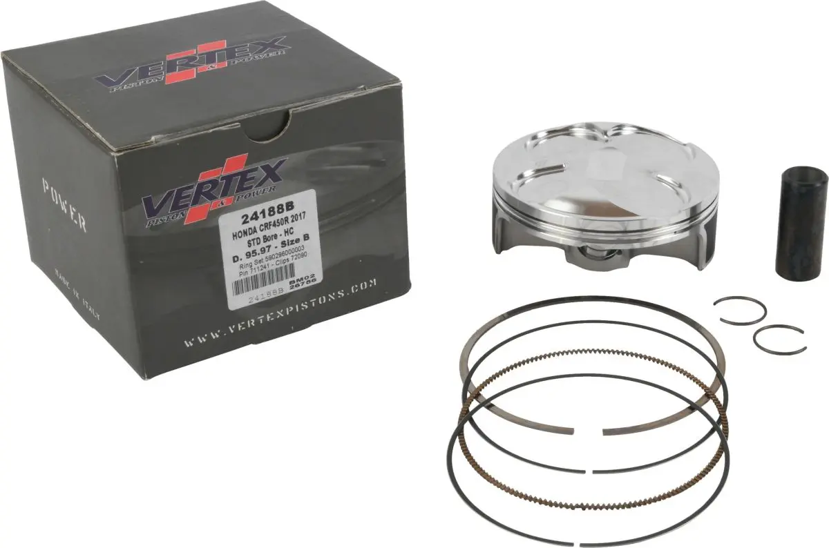 VERTEX píst HONDA CRF 450R 17-18, CRF 450RX 17-18 HC (95,99mm) (14,4:1=+0,6) (24188D) (VERTEX píst HONDA CRF 450R 17-18, CRF 450RX 17-18 HC (95,99mm))