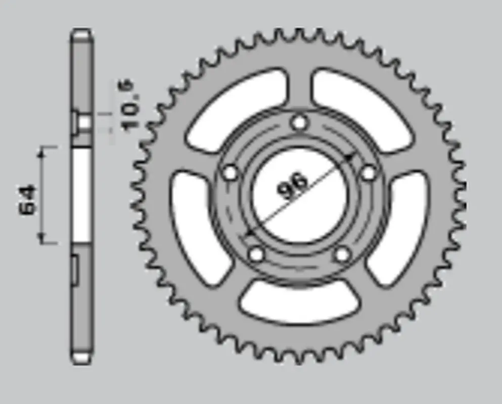 JR řetězové kolo zadní 242 53 HONDA XL125R '82-'87 (PRO LINK) (JTR242.53) (JR řetězové kolo zadní 242 53 HONDA XL125R '82-'87 (PRO LINK) (JTR242.53))