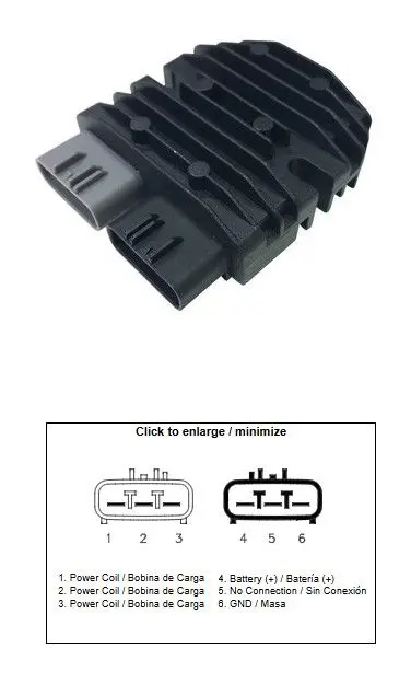 DZE regulátor napětí BENELLI BN 300/600 14-20; TRK 302S; TRK 502X; LEONCINO 500; CF MOTO; VOGE 500R 20-; DS 500; DS 650; DS 800 ( )