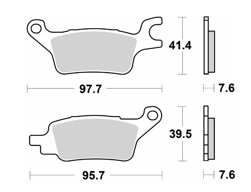 SBS brzdové destičky KH... STREET STANDART keramické YAMAHA CYGNUS RAY-ZR 125 23-25, přední ( )