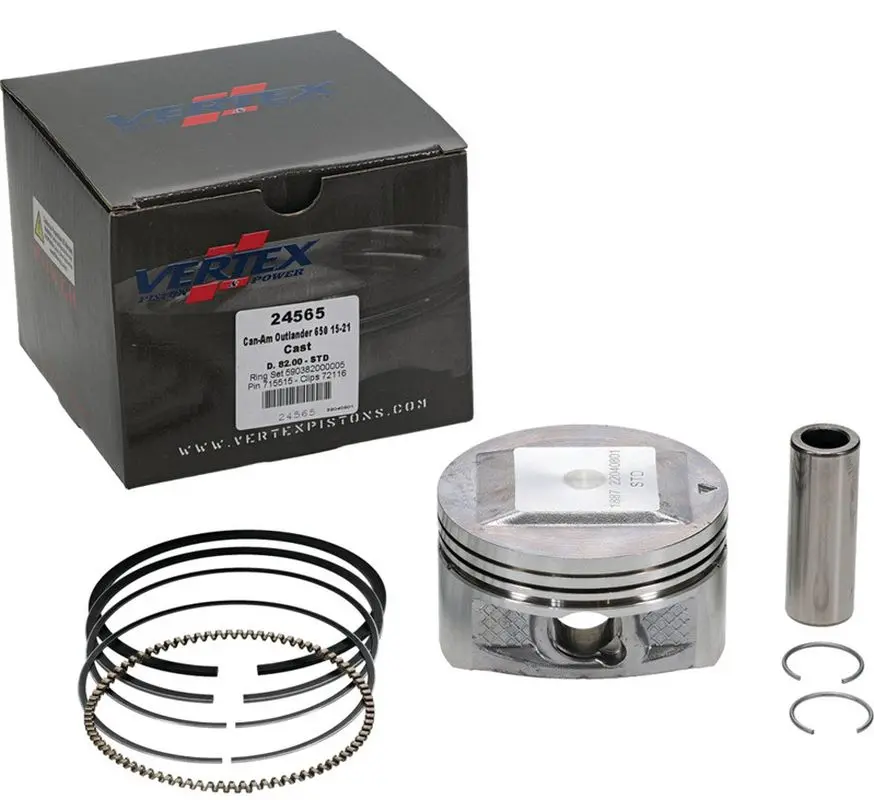 Píst VERTEX 24565 (VERTEX píst CAN-AM OUTLANDER 330 04-05, OUTLANDER 570 / MAX 17-21, OUTLANDER 650 13-21, RENEGADE 650 18-19 (81.96mm) (STD.))