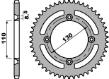 PBR řetězové kolo zadní 249 56 C45 HONDA CR 80/85, CRF 150R (M428) (ŘETĚZ 428) (MADE IN ITALY) (PBR řetězové kolo zadní 249 56 C45 HONDA CR 80/85,)